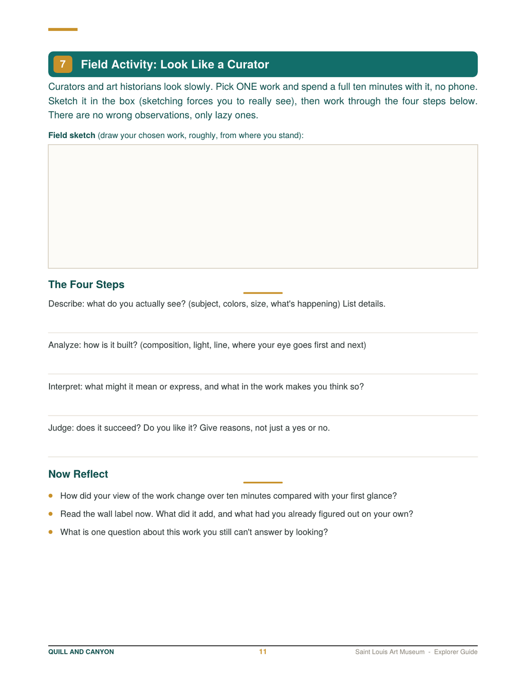 St. Louis Art Museum Explorer Guide
