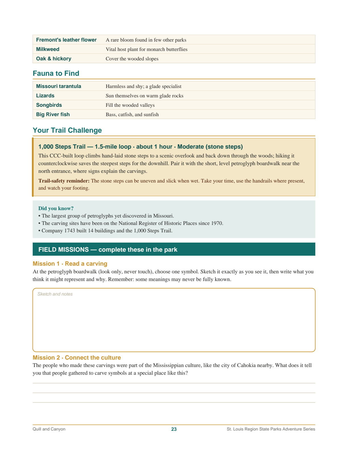 St. Louis Region State Parks Adventure Guide