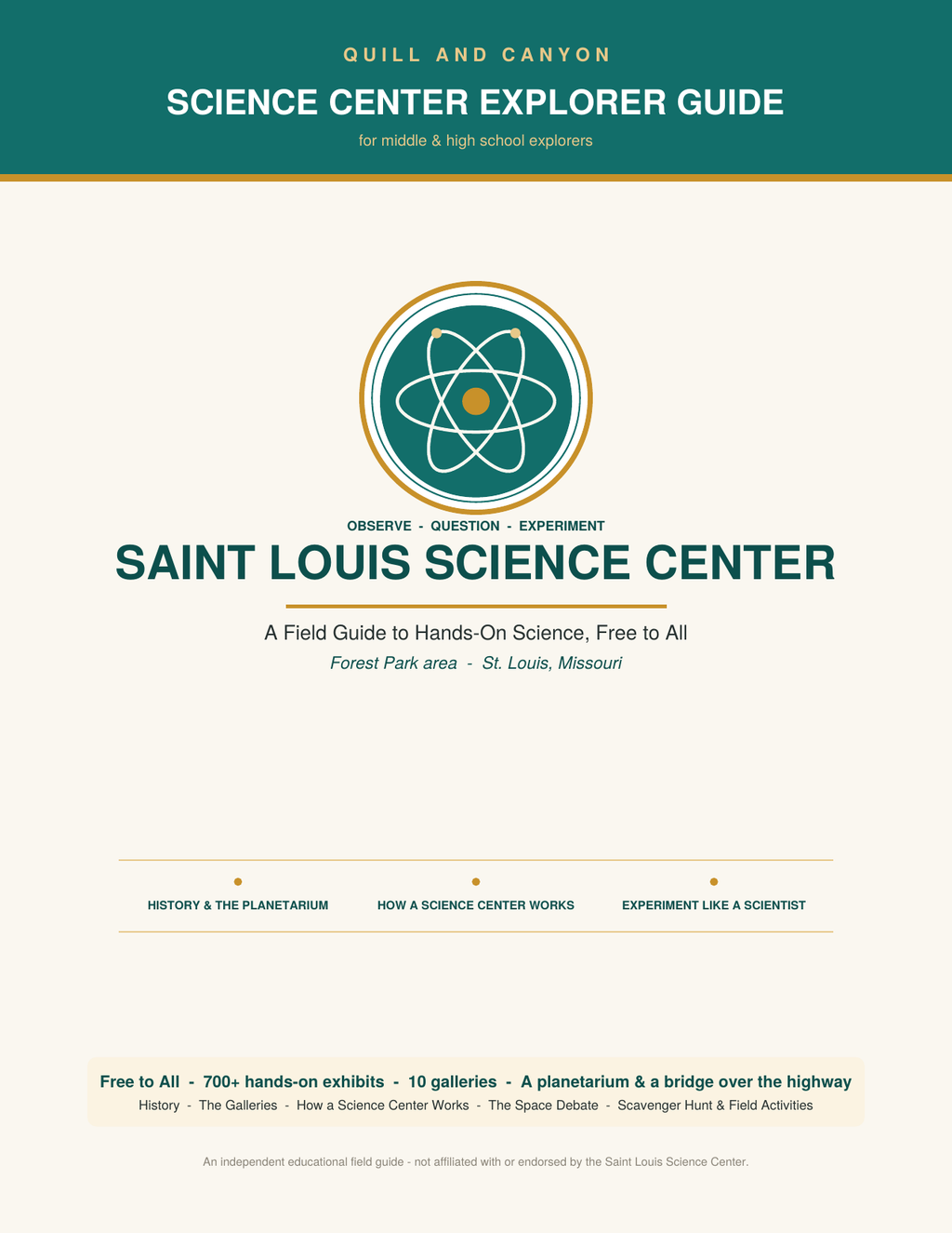 St. Louis Science Center Explorer Guide