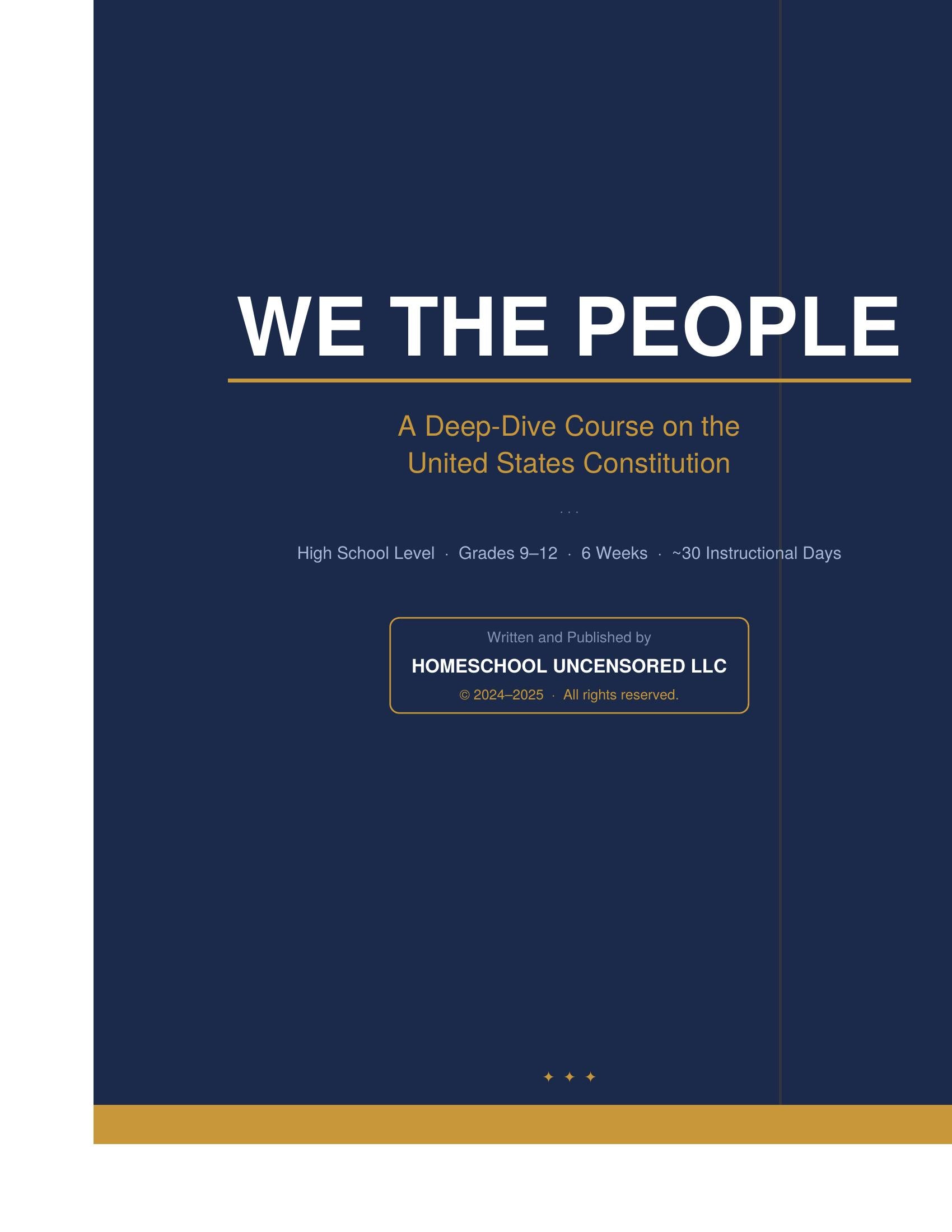 We The People: The US Constitution
